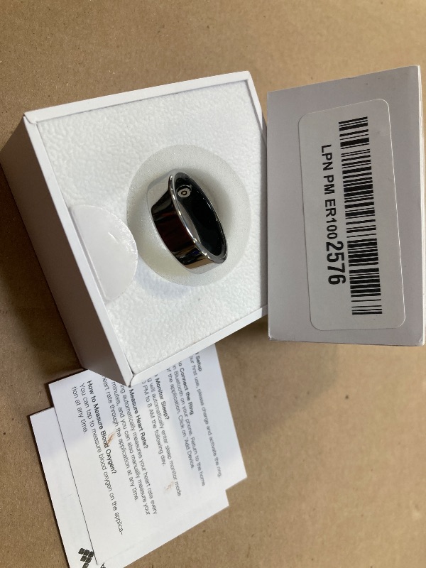 Photo 1 of size 13--AMOVAN Smart Ring Health Tracker, Fitness Sleep Heart Rate Blood Oxygen Tracker Smart Ring, Water Resistant Bluetooth Fitness Tracker Rings