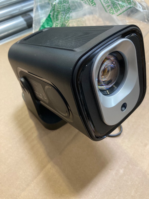 Photo 1 of ?Auto Focus &1080P?Alwtniet Mini Portable Projector, 4k Support Smart Proyector with Wifi and Bluetooth For Outdoor, 5W Speaker, Built in Apps,Home Theater, Bluetooth Movie Projector (Black)