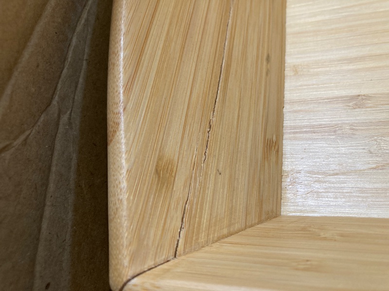 Photo 1 of Totally Bamboo Butler's Serving Tray with Handles, Decorative Tray for Ottoman or Coffee Table, 23" x 15"