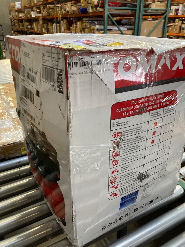 Photo 1 of Air Compressor, 6-Gallon Pancake Air Compressor with 25 FT Air Hose, MAX 175PSI Pressure/1.5HP, Compressor for Air Tools, Car Tires, Garage, and Shop
