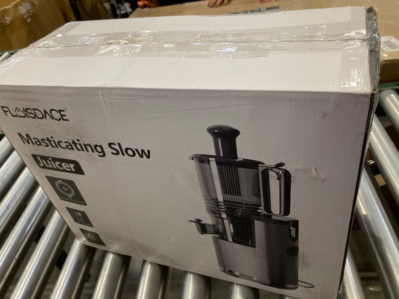 Photo 1 of Cold Press Juicer, 6.5" Extra Large Feed Chute Juicer Machines, 350W Slow Masticating Juicer Machines with High Juice Yield for Whole Vegetables & Fruits, BPA Free, Black, Easy to Clean
