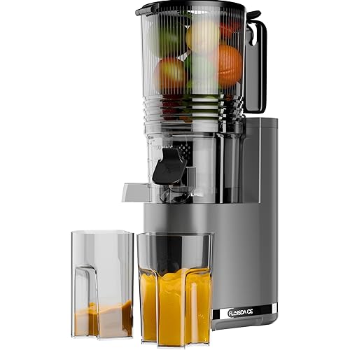 Photo 1 of Cold Press Juicer, 6.5" Extra Large Feed Chute Juicer Machines, 350W Slow Masticating Juicer Machines with High Juice Yield for Whole Vegetables & Fruits, BPA Free, Black, Easy to Clean
