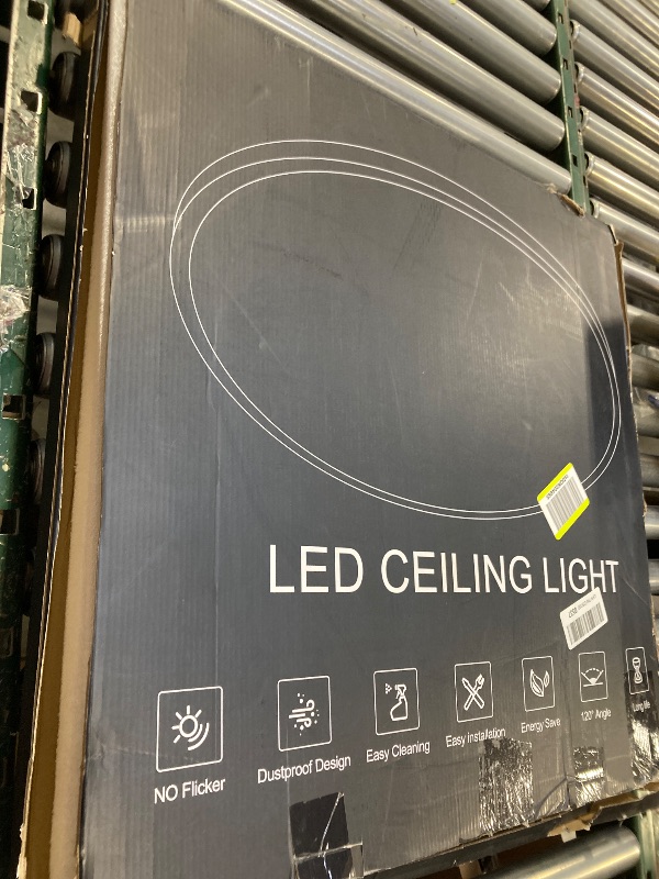 Photo 1 of Flush Mount Ceiling Light with Night Light, 23in LED Ceiling Lights with Remote Control, 1800K Nightlights & 3000-6500K Dimmable Lamp Fixture, 54W 5400LM Low Profile for Bedroom, White

