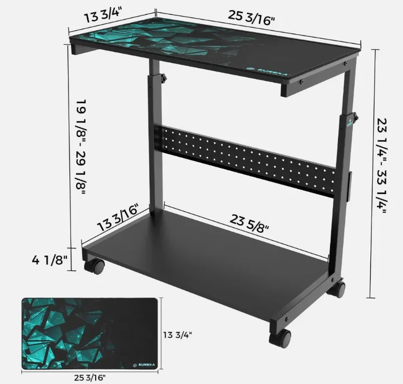 Photo 1 of EUREKA ERGONOMIC Height Adjustable Computer Tower Stand 2-Tier ATX-Case CPU
