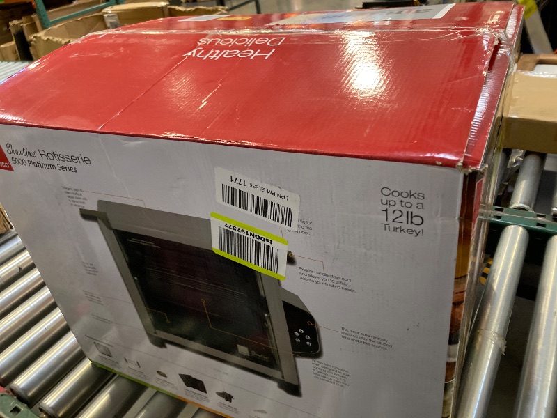 Photo 1 of Ronco Modern Rotisserie Oven, Large Capacity (12lbs) Countertop Oven, Multi-Purpose Basket for Versatile Cooking, Easy-to-Use Controls
