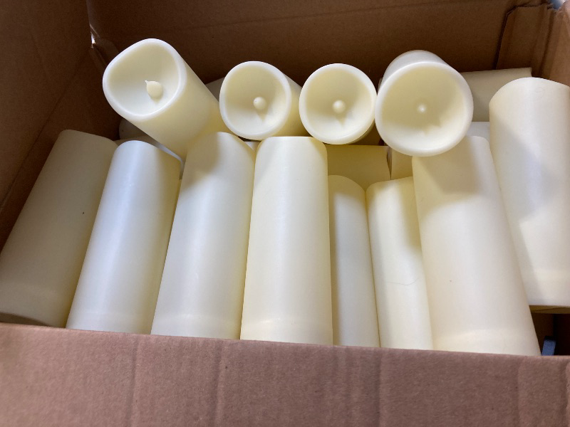 Photo 1 of  flameless LED pillar candles.