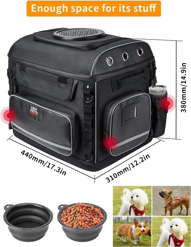 Photo 1 of KEMIMOTO Motorcycle Dog/Cat Carrier Bags Pet Voyagers for Street Glide Road King with Passenger Seat Sissy Bar or Luggage Rack Touring Trike Models
