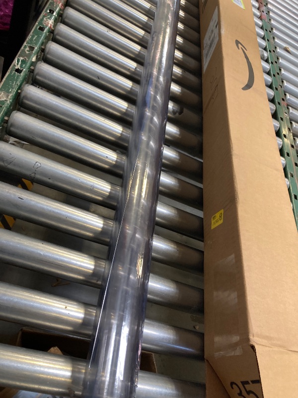 Photo 1 of 42x62 Inch Transparent Table Cover Protector Clear PVC Desk Protector Crystal Plastic Kitchen Table Mats Waterproof Table Pads for Writing Desk Dining Coffee Table Work Table Heat Resistant Non-slip