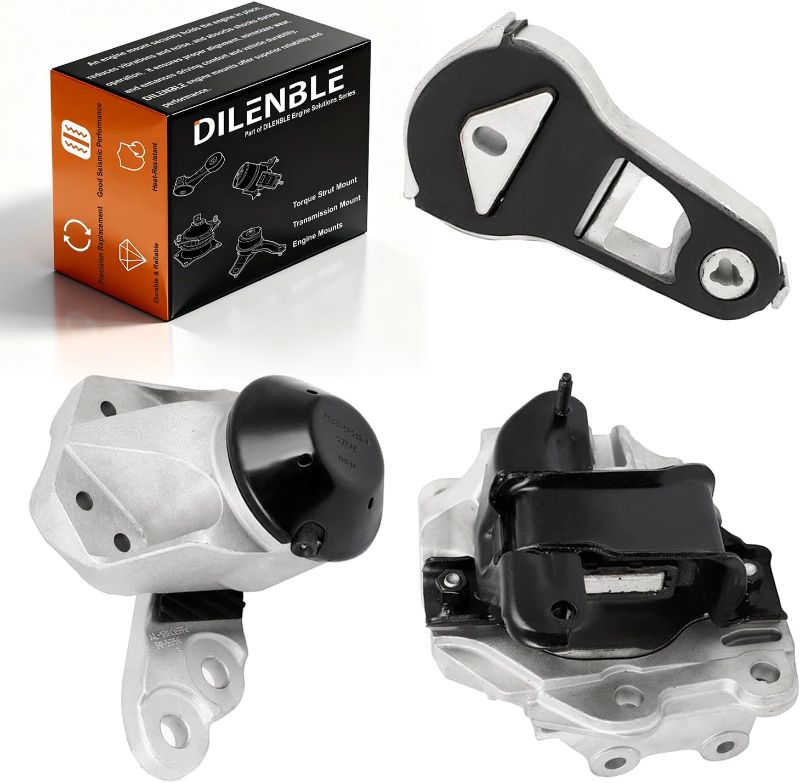 Photo 1 of Engine Motor Mount & Trans Mount Replacement for Ford Explorer 2016 2017 2018 2019 V6 3.5L (VIN: 8, Naturally Aspirated), Engine Mount Set of 3 Replaces OE# 3439 3392 3368 A5734 A5663HY A5813 A5812
