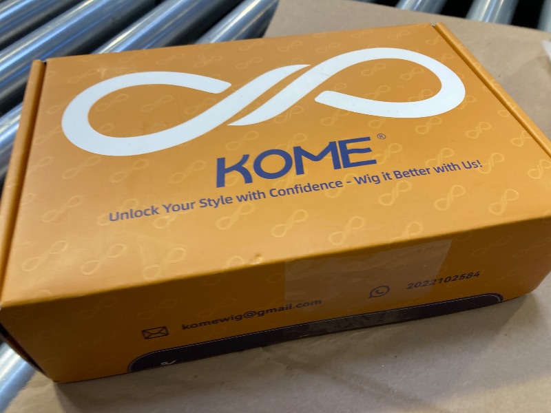 Photo 1 of KOME Brown Synthetic Lace Front Wig,13×6 Curly HD Lace Glueless Wig for Women Daily Use 24IN(4/27)