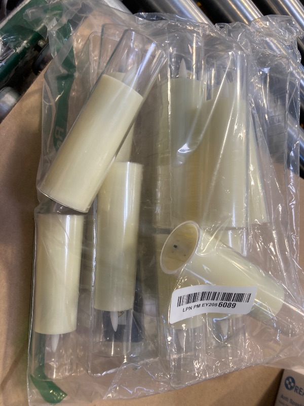 Photo 1 of Sasigeiaa Flickering Flameless Candles, Battery Operated Acrylic LED Pillar Candles with Remote Control and Timer,Pack  ,(D1.57 xH 4" 5" 6") for Holiday Decorations Home Decorations (Ivory)