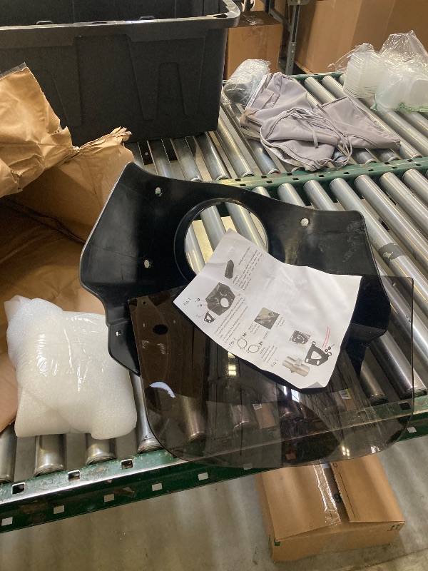 Photo 1 of Motorcycle Fairing 5.75" Headlight Fairing with 13" Motorcycle Windshield 49mm Mounting Hardware for Harley Dyna FXD FXDC Street Bob FXDB Low Rider FXDL FXDLS Super Glide FXDI35(Smoke)
