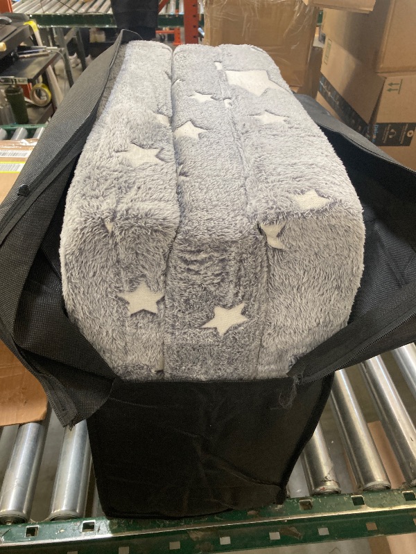 Photo 1 of MeMoreCool Glow Star Pattern Foldable Floor Mattress for Kids, Trifold Nap Mat for Toddlers, Portable Daycare Sleeping Futon or Floor Bed, 57x22 Inch
