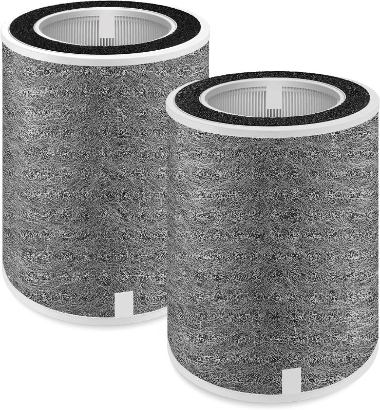 Photo 1 of 2-Pack HP201 Replacement Filter for Shark Air Purifier MAX HP202, HP232, UA205/ AP1000/ HC500/ 501 Series, HP302/ HP301/ HP300 Series Part# HE2FKPRO, HE2FKBASMB, HE2FKBAS, HE2FKPET, HE3FKPET
