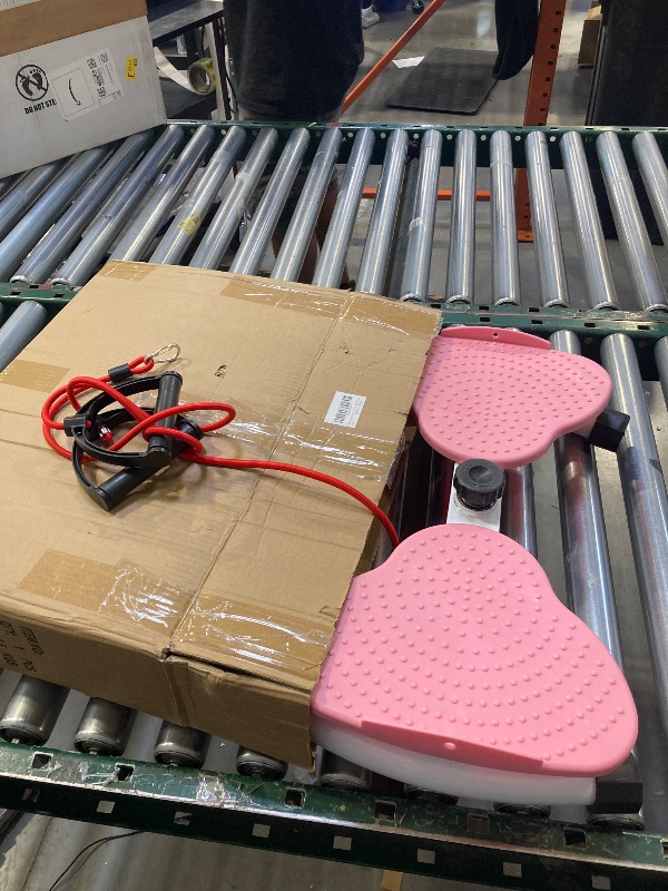 Photo 1 of Waist Twister Machine Exercise Fitness Tool, Ab Machine Board with 330 lbs Weight Capacity & 20dB Ultra-Quiet, Foot Massage Design, Noiseless Home Gym Exercise Workout Equipment for Women Men - Pink
