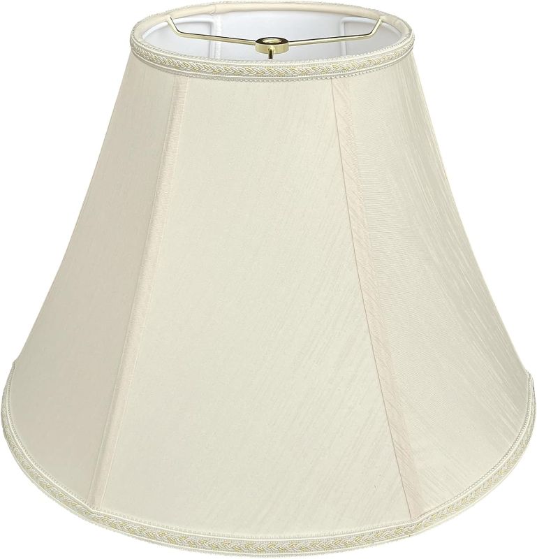 Photo 1 of Tootoo Star Brown Large Drum Lamp Shade for Chandeliers Floor Light and Table Lamp,12x16x11" Spider,Fabric Natural Linen Hand Crafted (Beige)

