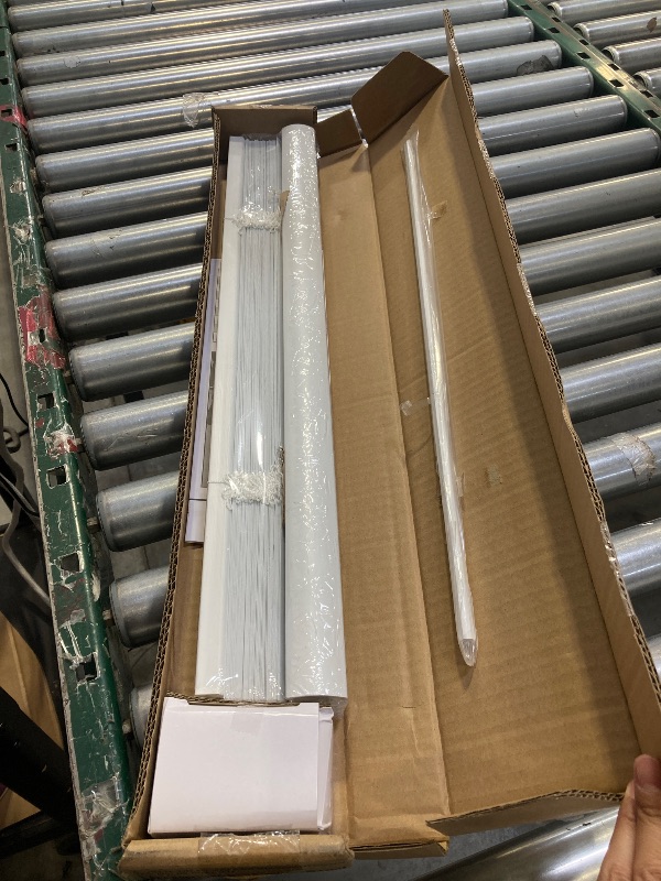 Photo 1 of Room Darkening Cordless Mini Blind - 23" W x 64" L - White, Over 1,400 Custom Sizes Starting at 9.97, Durable 1" Vinyl Slats, Smooth Lift Operation, Horizontal Window Shades by Lumino