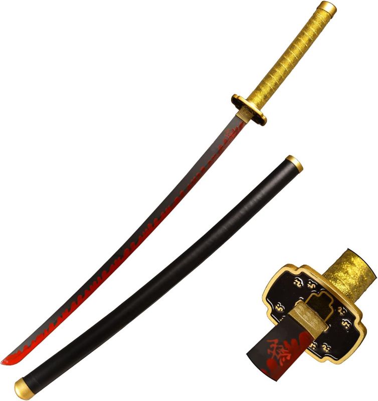Photo 1 of Sword Valley Demon Series Sword About 40.9? - Cosplay Prop Anime Sword Slayers Katana - Anime Original Texture Carbon Steel Blade Carving Symbol - Handle Absorbs Sweat and Prevents Slipping
