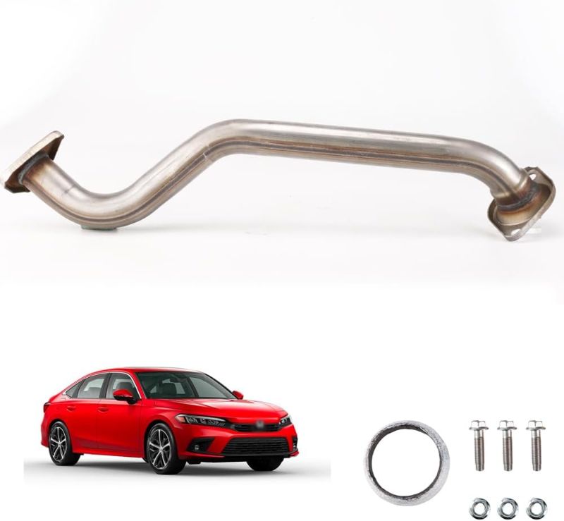Photo 1 of Razstdala HC02(53697) Exhaust Muffler Flex Pipe Stainless Steel compatible with 2006-2011 Honda Civic 1.8L
