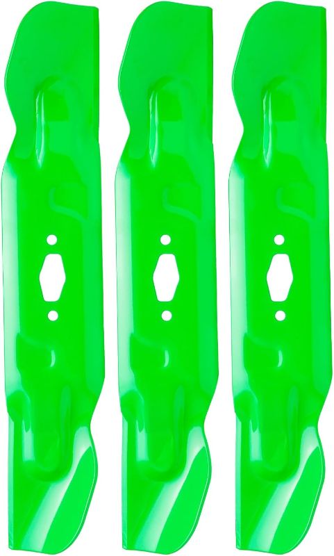 Photo 1 of 3 Pack Mower High-Lift Blade Replaces OEM 742P05086 742-05086 Compatible with Cub Cad et MTD ZT1-54 ZT2-54 XT1-GT54 XT2-ST54 54 Inch Deck Lawn Mower
