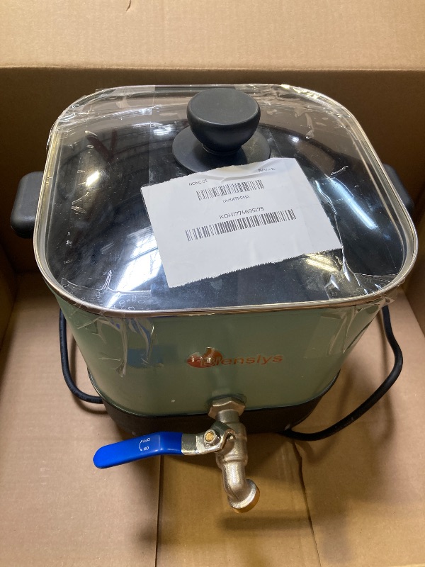 Photo 1 of Electric Wax Melter Pot for Candle&Soap Making-Large 7Qts Capacity, Digital Temperature Panel with Spout, Non-Stick, V Bottom for Easy Pour&Clean

