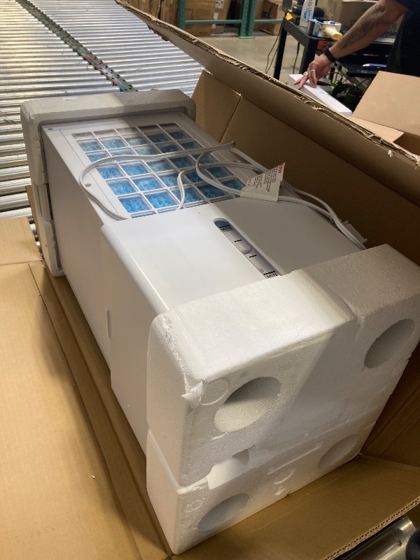 Photo 1 of Small Air Conditioner w/ 3 Speeds&3 Modes, Remote, 1100ML Tank Humidifier, 8-Cube Ice Tray, 120° Oscillating, 4 IN 1 Portable Air Conditioners, 7-Color Light, 4H Timer Desk AC Unit for Bedroom
