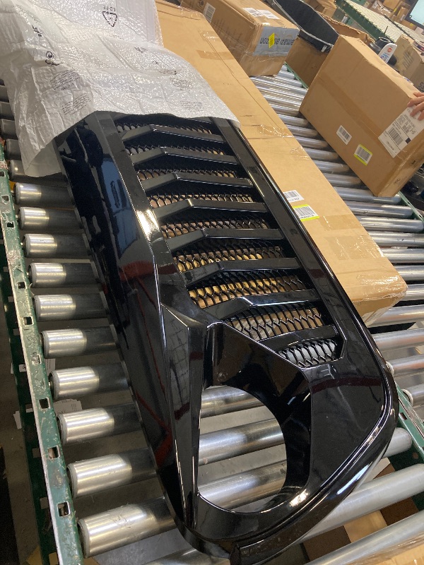 Photo 1 of Front Grill with Grille For Jeep Wrangler JL JLU 2018, 2019, 2020, 2021, 2022 & Gladiator JT (Matte Black Fury)
