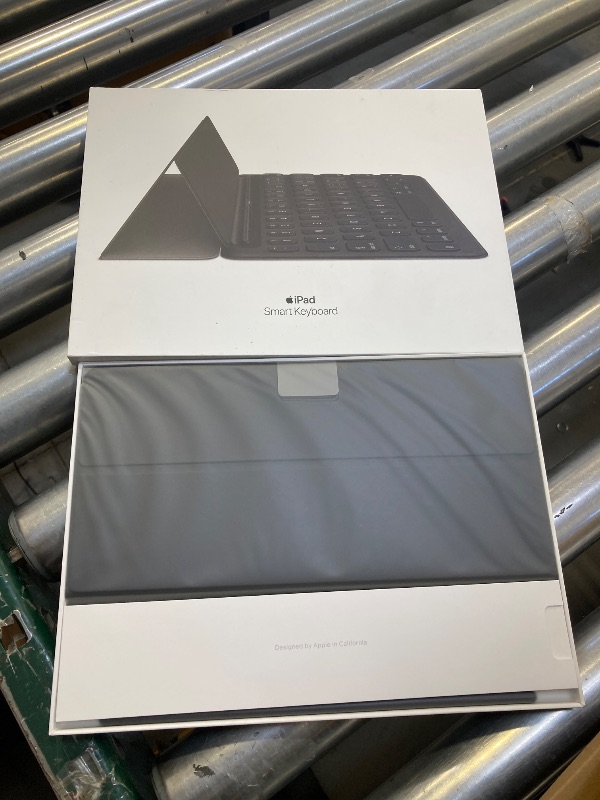 Photo 1 of Apple Smart Keyboard: iPad Keyboard and case for iPad Pro 10.5-inch, iPad Air (3rd Generation), and iPad (7th, 8th, and 9th Generation), Comfortable Typing Experience, US English - Black