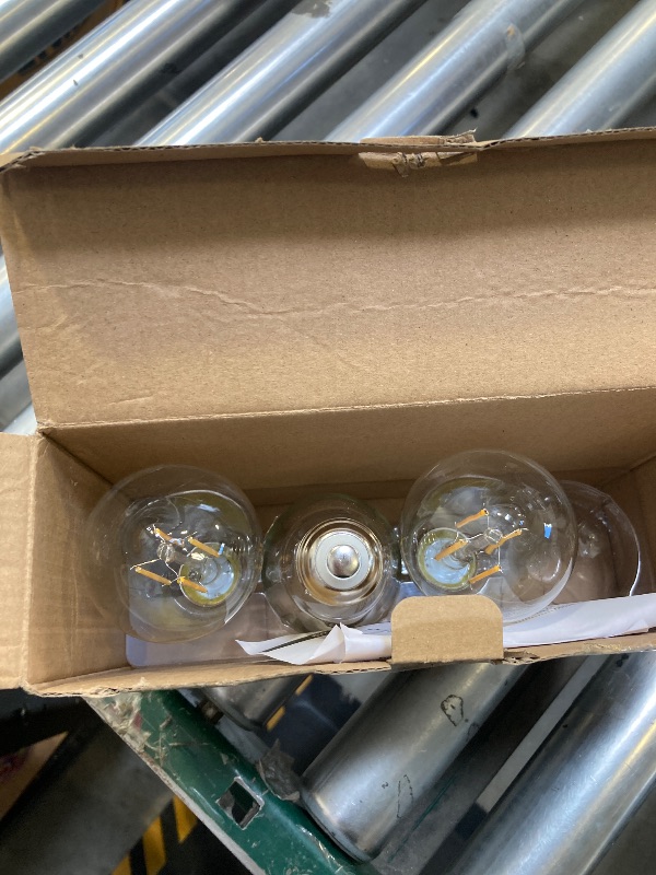 Photo 1 of Brightever 3-Pack Vintage LED Edison Bulbs 60W Equivalent, 6W ST58 2700K Warm White Antique LED Filament Bulbs, E26 Medium Base, Clear Glass Style for Home and Commercial, Non-dimmable