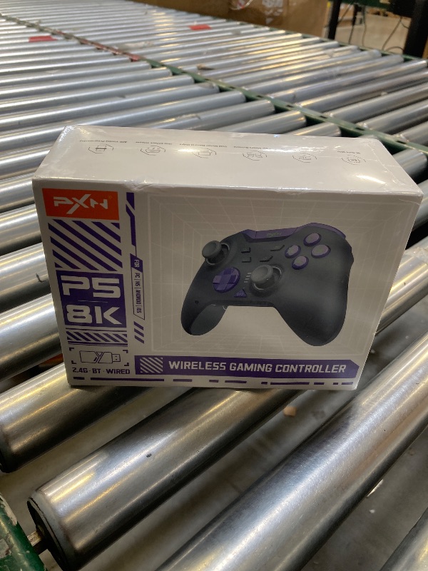 Photo 1 of PXN P5 8K Wireless Gaming Controller, Capacitive Joystick, 2.4G PC Controller, Hall Triggers, Dual Vibrators, APP, 4-Macro, 3-Mode(2.4G/BT/SW), for PC,Switch,Android,iOS