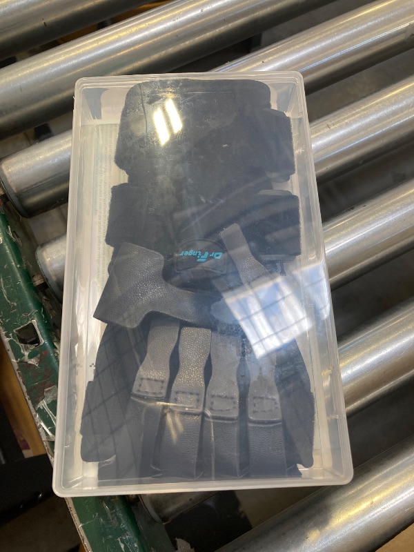Photo 1 of Radial Nerve Palsy Splint Brace for Wrist drop, 5 Fingers Extension, Stroke Patient Recovery, Finger Limp, Crutch Palsy, MCP Arthroplasty, for both Left and Right Hand - Black