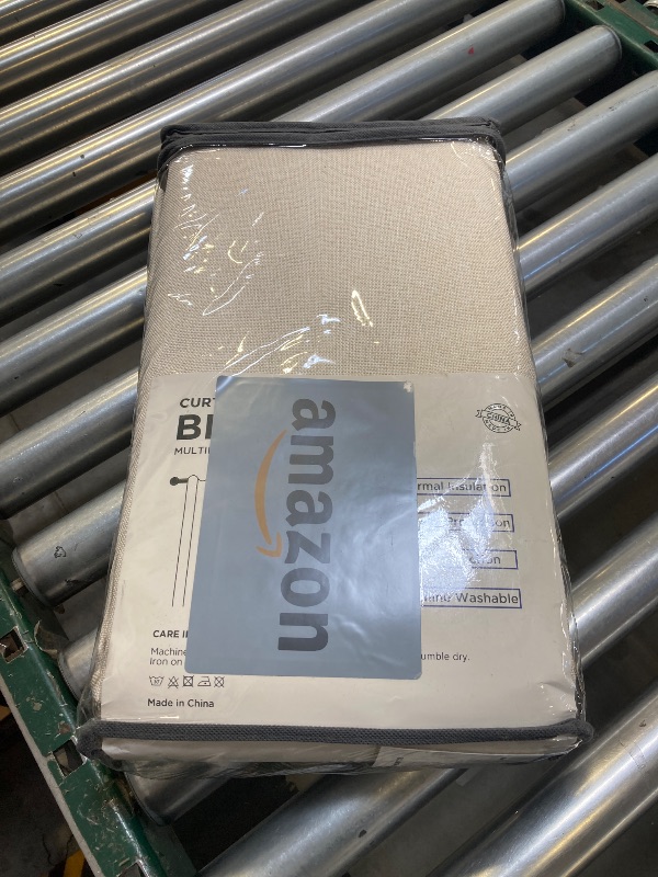 Photo 1 of 100% Blackout Shield Linen Blackout Curtains for Bedroom 108 Inches Long, Back Tab/Rod Pocket Living Room Drapes, Thermal Insulated Blackout Curtains 2 Panels Set, 50" W x 108" L,Cream