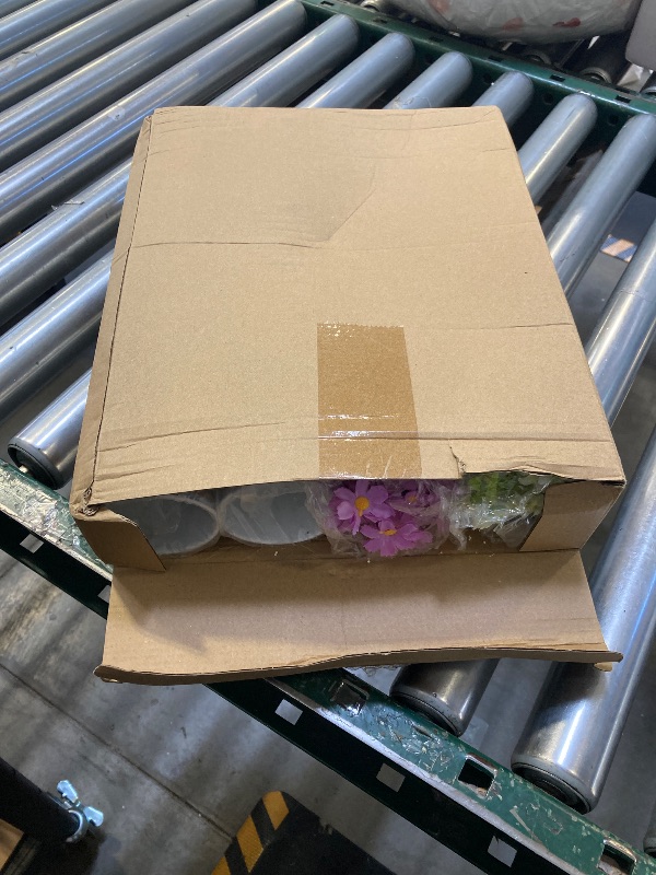 Photo 1 of 6 Sets Summer Daisy Table Centerpieces Colorful Artificial Wildflower with Galvanized Metal Pot Vintage Artificial Potted Daisy Flowers Decoration for Easter Home Office Wedding Party Baby Shower