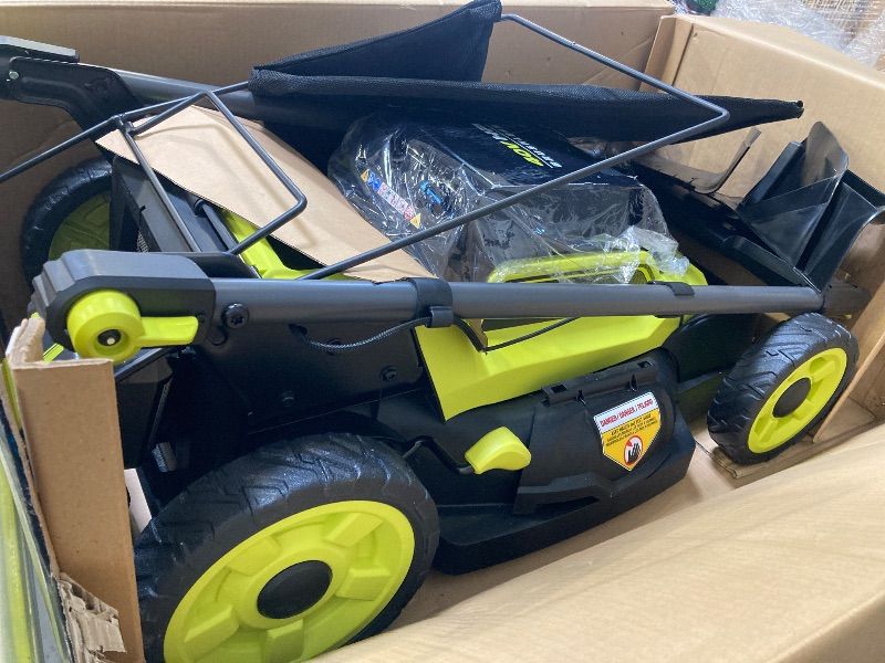 Photo 1 of RYOBI ONE 40V HP Brushless 20 in. Cordless Battery Walk Behind Push Mower with 6.0 Ah Battery and Charger, Gray, RY401170VNM