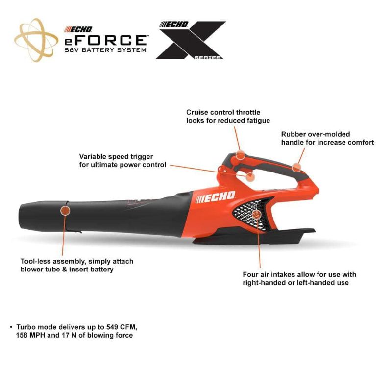 Photo 1 of 56V 151 MPH 526 CFM Cordless Battery Powered Handheld Leaf Blower -----tool only