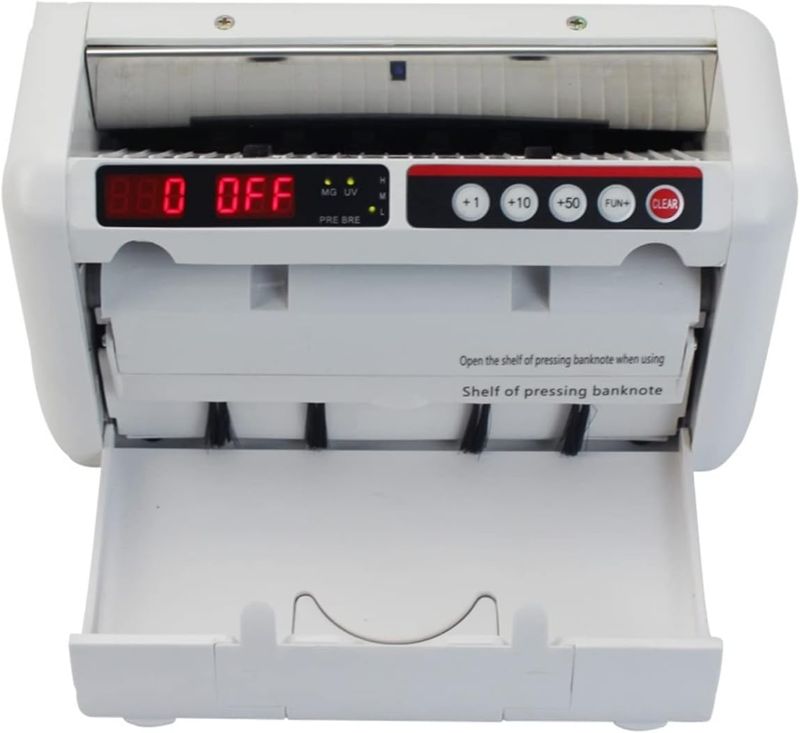 Photo 1 of Portable Bill Counter, Money Machine UV MG Fake Money Detector Bill Counter Cash Counting
