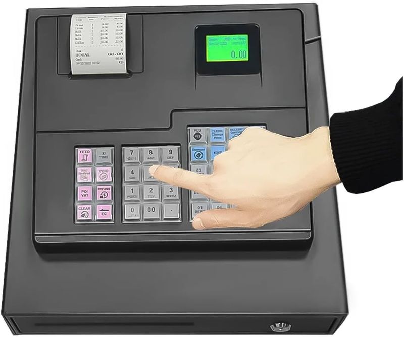 Photo 1 of Cash Register, Retail Stores Cash Register, Price Checkout Supermarket Smart POS Machine for Small Business ECR600,
