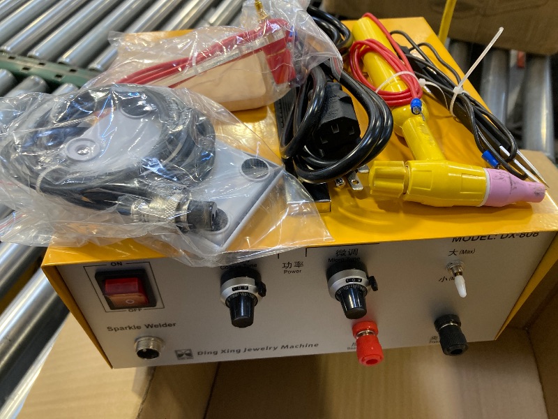 Photo 1 of Permanent Jewelry Welder kit Pulse Sparkle Spot Welder 400W Professional Jewelry Spot Welder with Foot Pedal Gold Silver Platinum Steel Welding Machine,110V-80A

