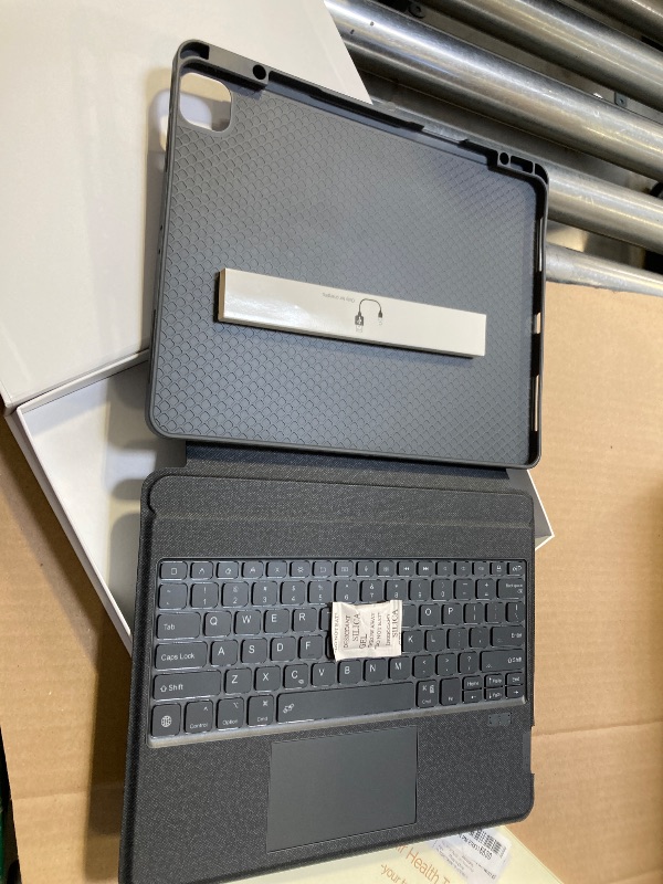 Photo 1 of EIP Bluetooth Keyboard Case for iPad Air 13 inch (M3 2025/M2 2024), 13" Magnetic Detachable Case with Trackpad, 7-Color Backlit Keys, Stylus Shortcut Support, Slim Protective Cover