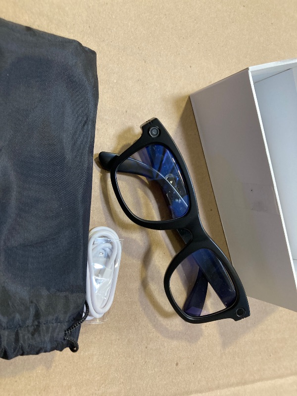 Photo 1 of AI Smart Glasses 4K HD Camera, BT Call, 800W Anti-Shake Camera Glasses with Video Recording Dual Mic, Simultaneous Interpretation/GPT Identify Objects, 270mAh Blue Light Glasses