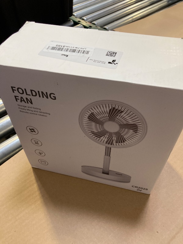 Photo 1 of LIPETY Portable Foldable Rechargeable Oscillating Fan - 9" 7200mah Battery Operated USB C Small Fan Remote, Quiet Table Desk Fan Folding Standing Pedestal Fans for Bedroom Rome Office Camping Travel