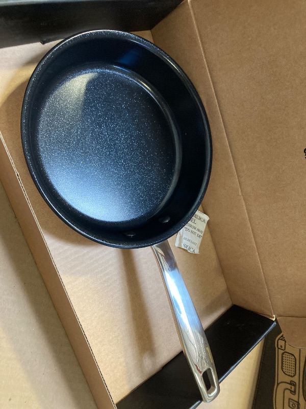 Photo 1 of Alva Maestro 8-Inch 5-Ply Stainless Steel Fry Pan – PFAS/PTFE/PFOA-Free Ceramic Nonstick, Induction & Oven Safe to 400°F, Easy-Clean, Sustainable Belgian Cookware for Healthy, Even Heat Cooking