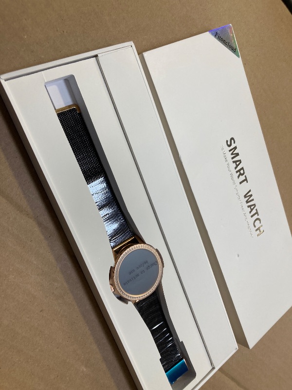 Photo 1 of Smart Watches for Women (Answer/Make Calls), 1.3” Fitness Tracker Watch with Heart Rate/Blood Pressure/SpO2/Sleep Monitor, IP68 Waterproof Smart Watch for Android Phones and iPhone - Rose Gold Black