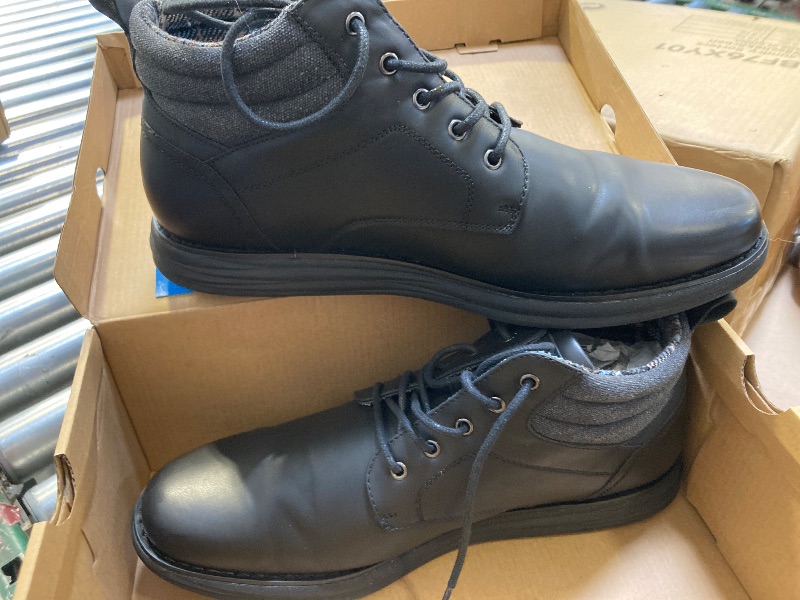 Photo 1 of Bruno Marc Men's Mid Top Chukka Sneaker Lace Up Dress Boot,Size 13,All/Black,GRAND-HIGH