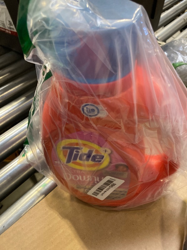Photo 1 of Tide Plus Boost of Ultra Downy Liquid Laundry Detergent, April Fresh Scent, 55 fl oz, 39 Loads, Laundry Detergent Liquid with Long-Lasting Freshness