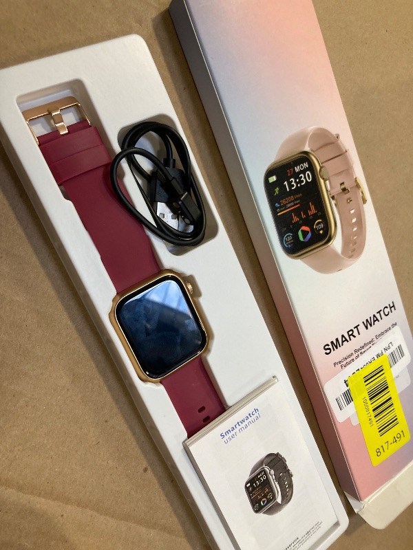 Photo 1 of Smart Watch for Men Women, 1.83" Fitness Watch (Answer/Make Call), Smartwatch with Heart Rate/Blood Pressure, Sleep Tracker, Pedometer, 120+ Sport Modes,IP68 Waterproof Fitness Tracker for Android IOS