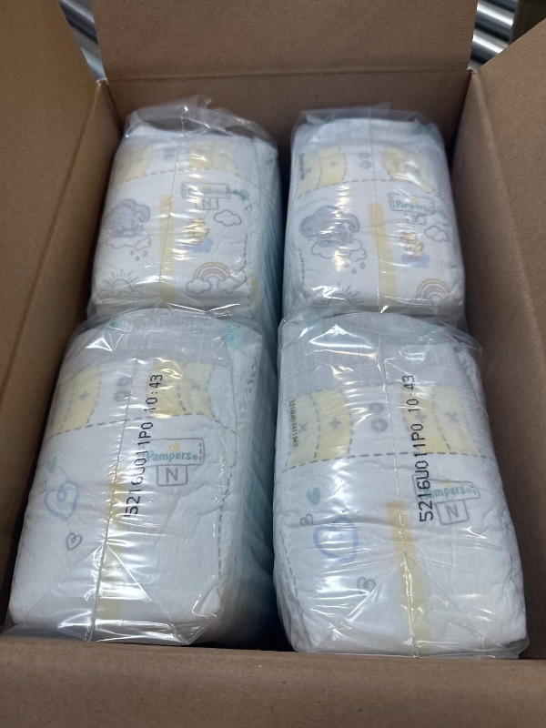 Photo 1 of Pampers Baby Diapers - Swaddlers - Size 0, 140 Count, Ultra Absorbent Disposable Newborn Diaper