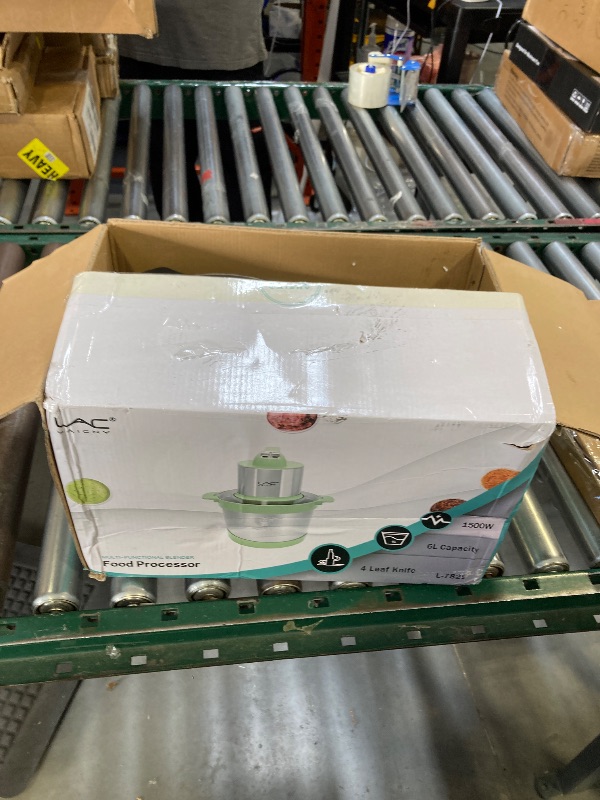 Photo 1 of 24 Cup Large Capacity Food Processors,Meat Grinder Veggie Chopper with Stainless Steel Bowl,3 Speeds,4 Bi-Level Bladesand Spatula for Baby Food,Meat,Onion,Vegetables,Fruits