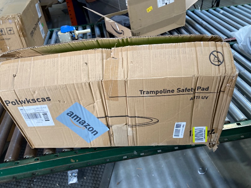 Photo 1 of Round Trampoline Safety Pad Replacement Frame Spring Green Cover 14'