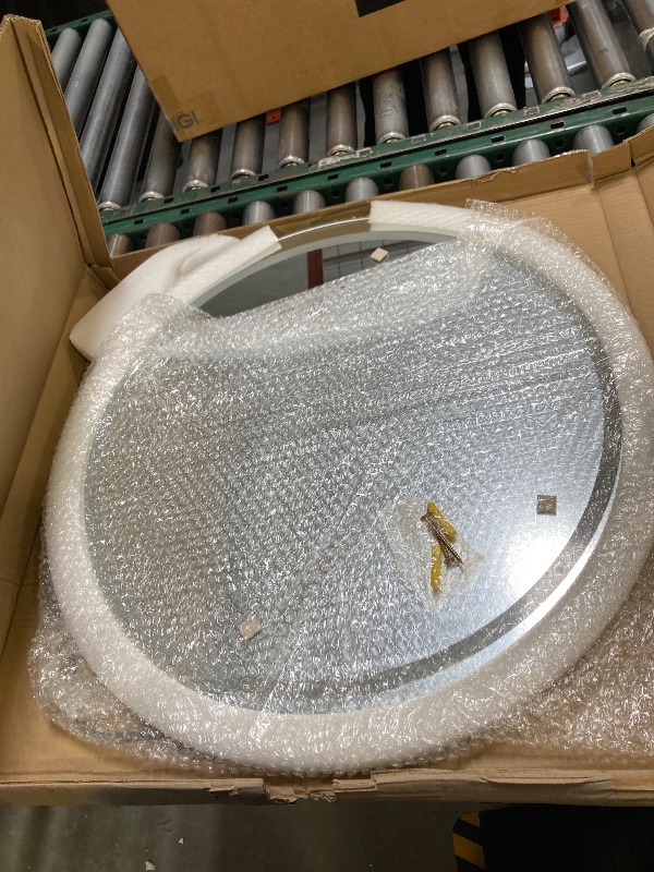 Photo 1 of 24" Round LED Bathroom Mirror with Lights,Lighted Bathroom Vanity 24"L x 24"W